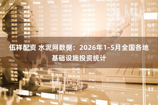 伍祥配资 水泥网数据：2026年1-5月全国各地基础设施投资统计