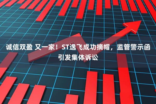 诚信双盈 又一家！ST逸飞成功摘帽，监管警示函引发集体诉讼